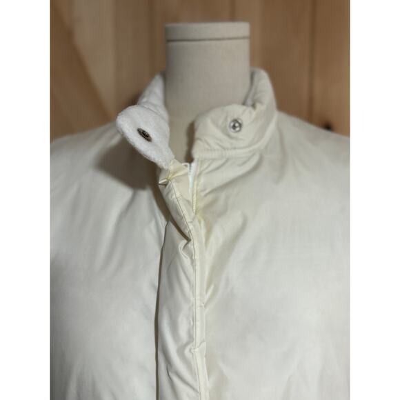 J. Crew | Down Zip Up Puffer Vest in Cream | Size Large - Picture 8 of 11